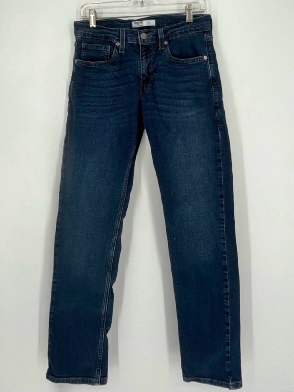 Signature by Levi Strauss Gold Slim Dark Wash Blue Jeans Mens 29” x 30”